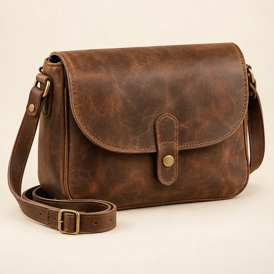 Nomad Large Saddle in Tobacco